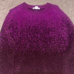 Athleta Ombré Purple Knit Sweater